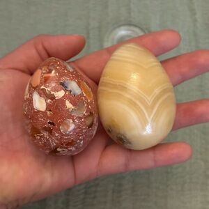 Source Unknown Tan Stone Paperweight